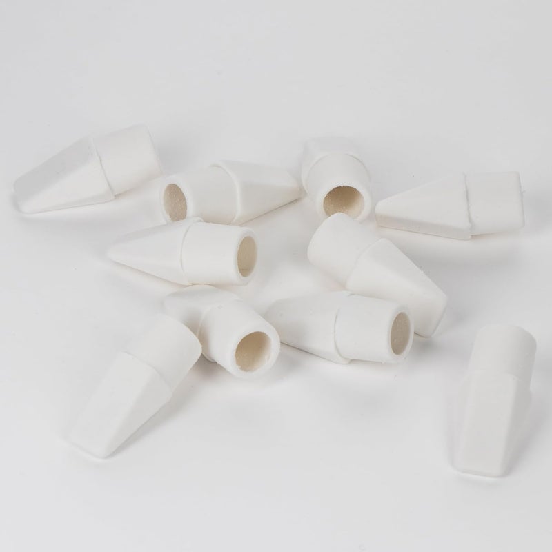 Pentel Hi-Polymer Eraser Caps, White, Box of 144 Caps (ZEH-02) - Image 3